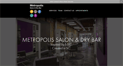 Desktop Screenshot of metropolissalonsc.com