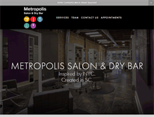 Tablet Screenshot of metropolissalonsc.com
